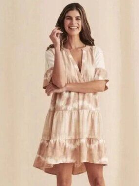 Faherty La Vida Organic Cotton Dress Size Small